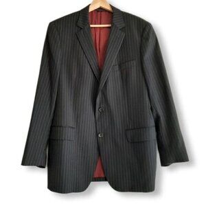 BROOKS BROTHERS Estrato Trabaldo Togna 100% Wool Blazer Pin-Stripe Men's Sz 42 R